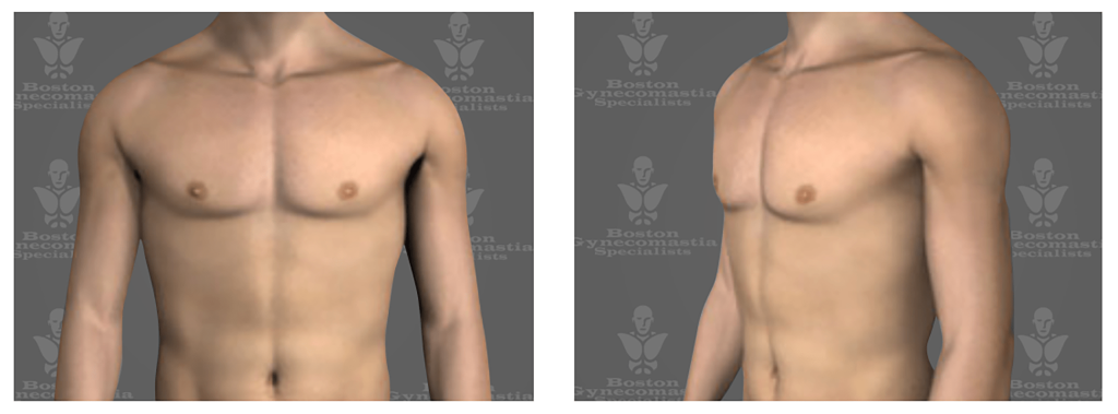 ideal male chest illustration